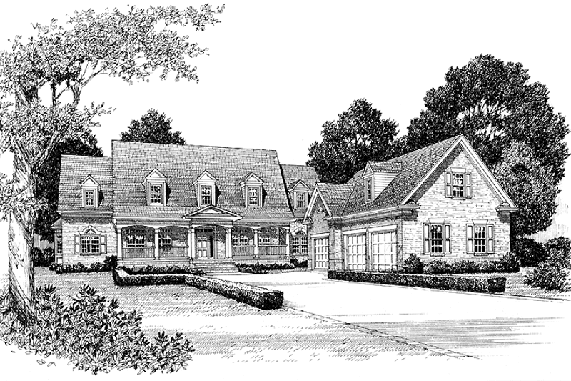 Dream House Plan - Classical Exterior - Front Elevation Plan #453-316