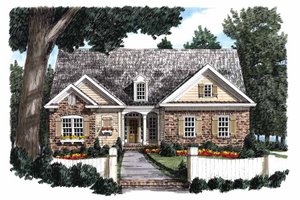 Ranch Exterior - Front Elevation Plan #927-828