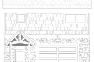 Exterior - Rear Elevation for Modern House Plan #932-1293 - 1 bed, 1 bath