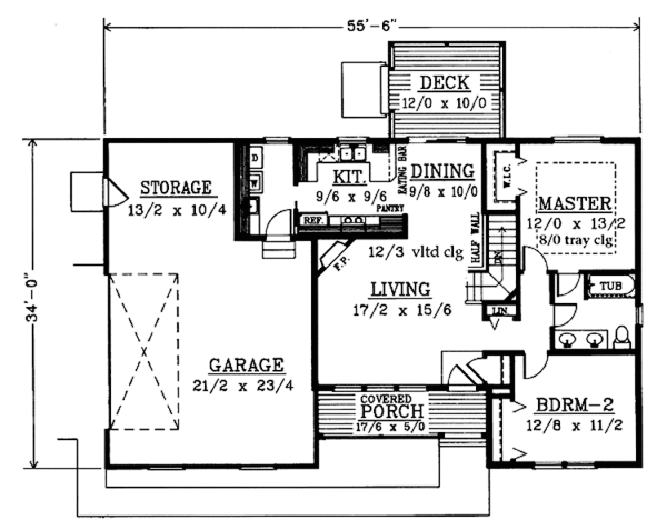House Plan Design - Country Floor Plan - Main Floor Plan #1037-3