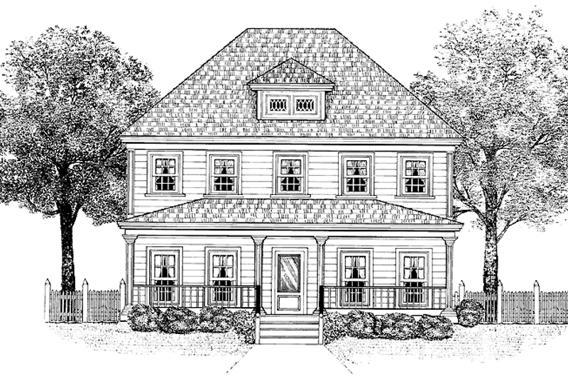 Home Plan - Country Exterior - Front Elevation Plan #1014-26