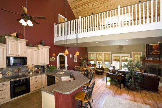 Interior - Family Room 2 for Country House Plan #17-3266 - 5 bed, 3 bath