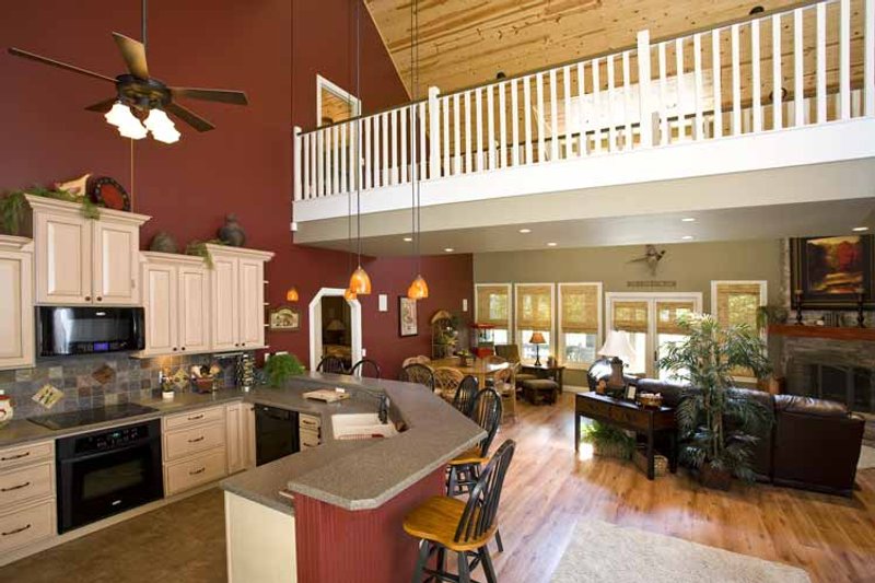 House Blueprint - Interior - Family Room 2 for Country House Plan #17-3266 - 5 bed, 3 bath