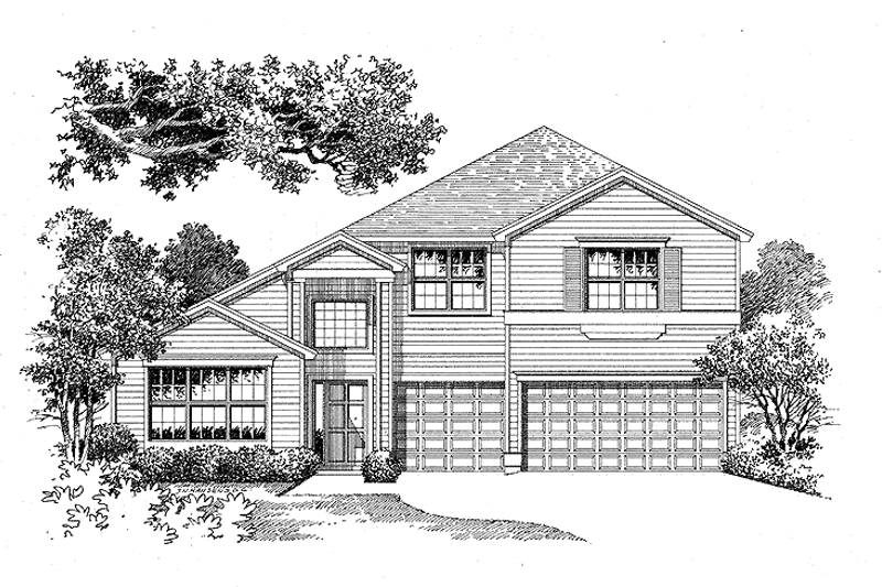 Dream House Plan - Contemporary Exterior - Front Elevation Plan #999-38