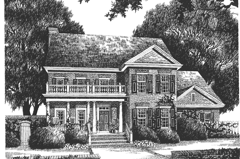 Architectural House Design - Classical Exterior - Front Elevation Plan #429-182
