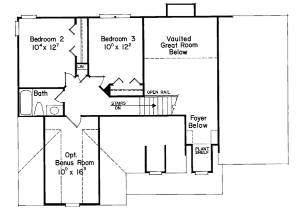 Home Plan - Country Floor Plan - Upper Floor Plan #927-78