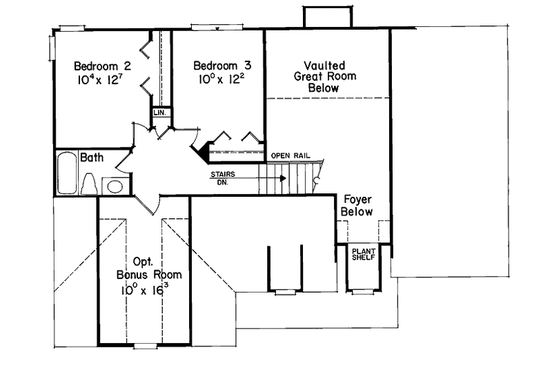 Home Plan - Floor Plan - Upper Floor for Country House Plan #927-78 - 3 bed, 2.5 bath