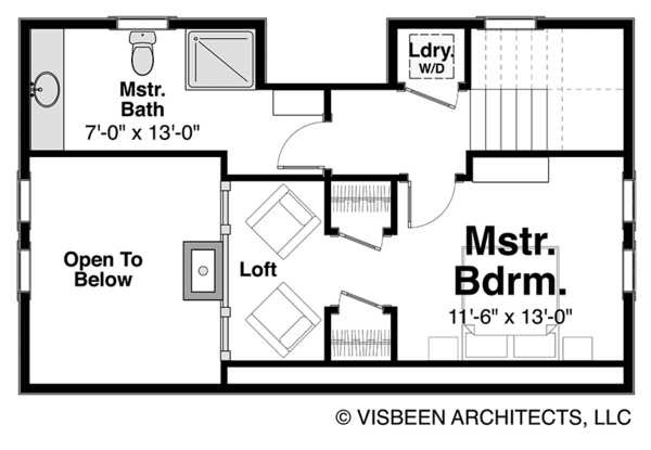 Home Plan - Log Floor Plan - Upper Floor Plan #928-281