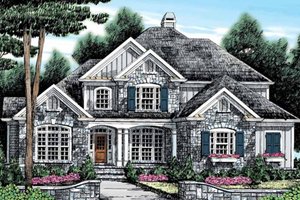 Exterior - Front Elevation 4 for Country House Plan #927-890 - 5 bed, 4 bath