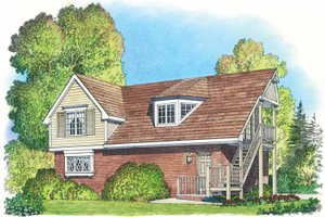 Home Plan - Colonial Exterior - Front Elevation Plan #1016-87