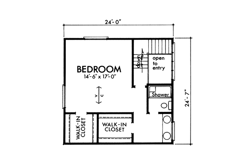 Dream House Plan - Floor Plan - Upper Floor for Prairie House Plan #320-1279 - 3 bed, 2.5 bath