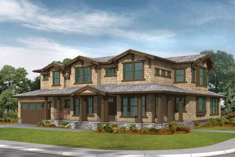 Dream House Plan - Exterior - Front Elevation 3 for Craftsman House Plan #132-331 - 3 bed, 2.5 bath
