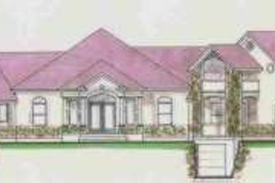 Exterior - Front Elevation for European House Plan #308-159 - 8 bed, 4.5 bath