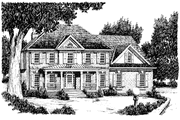 Classical Style House Plan - 4 Beds 3.5 Baths 2892 Sq/Ft Plan #927-73 