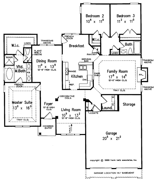 Country Floor Plan - Main Floor Plan #927-555