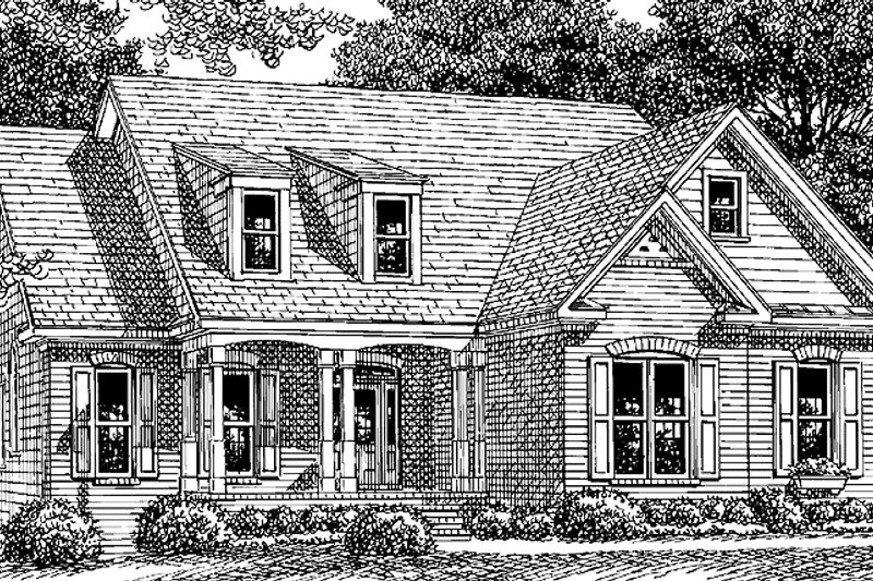 Dream House Plan - Country Exterior - Front Elevation Plan #927-742