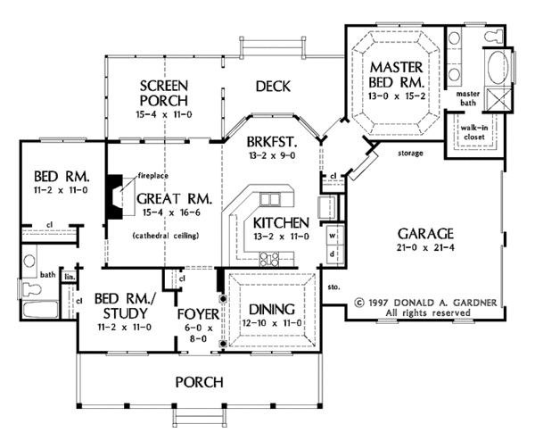 Home Plan - Country Floor Plan - Main Floor Plan #929-495