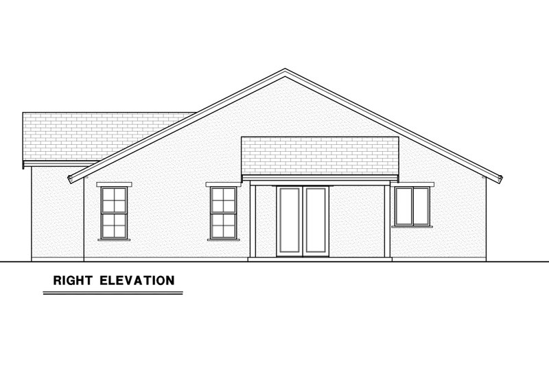 House Design - Exterior - Other Elevation 1 for Cottage House Plan #1070-222 - 3 bed, 2 bath