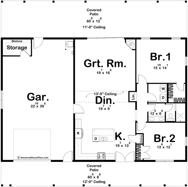 Dream House Plan - Barndominium Floor Plan - Main Floor Plan #455-543