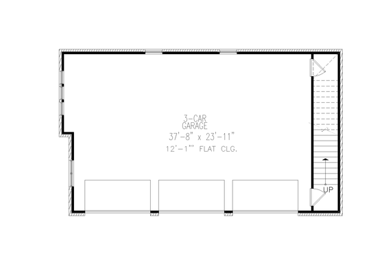 Floor Plan - Main Floor for Modern House Plan #54-579, 0 bath