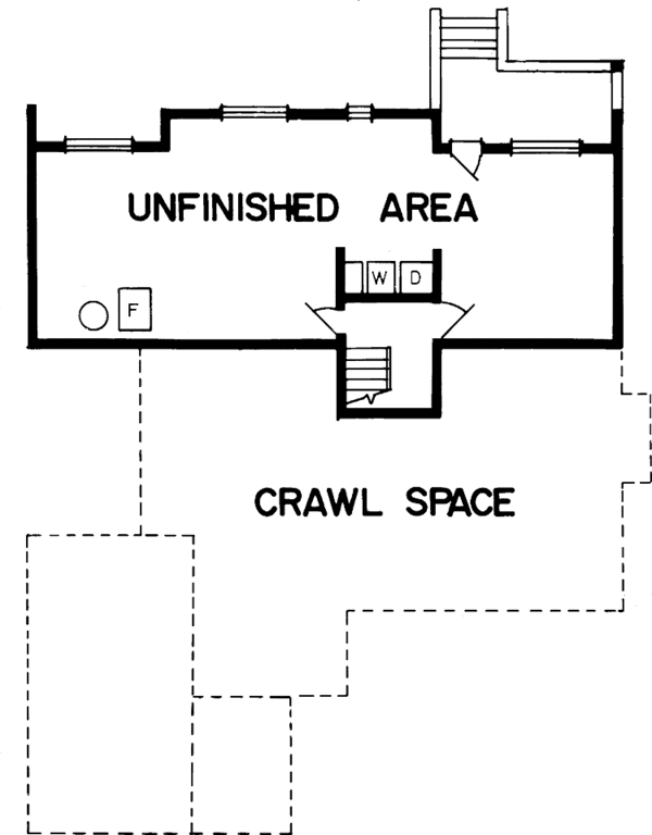 Architectural House Design - Country Floor Plan - Lower Floor Plan #47-960