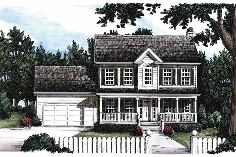 Home Plan - Classical Exterior - Front Elevation Plan #927-47