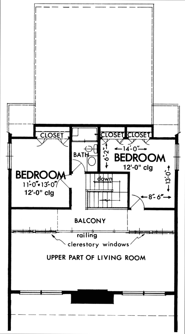 Dream House Plan - Prairie Floor Plan - Upper Floor Plan #320-1203