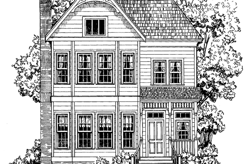 Architectural House Design - Victorian Exterior - Front Elevation Plan #1047-7