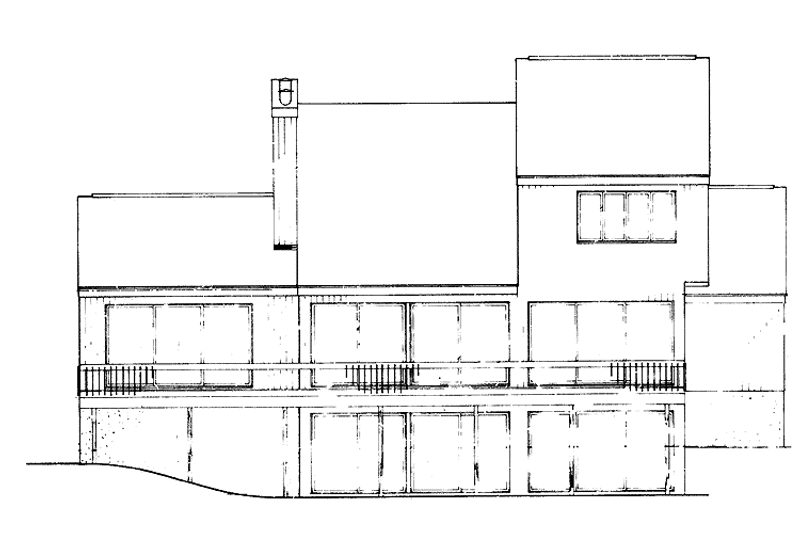 Dream House Plan - Exterior - Rear Elevation for Contemporary House Plan #72-1063 - 3 bed, 2 bath