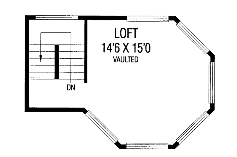 Dream House Plan - Floor Plan - Upper Floor for Country House Plan #60-656 - 3 bed, 2 bath