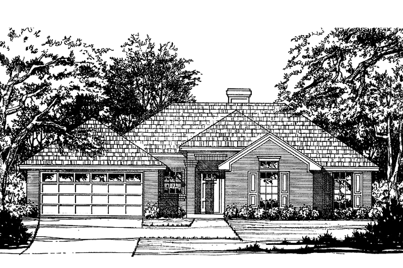 Home Plan - Exterior - Front Elevation 3 for Traditional House Plan #40-467 - 3 bed, 2 bath