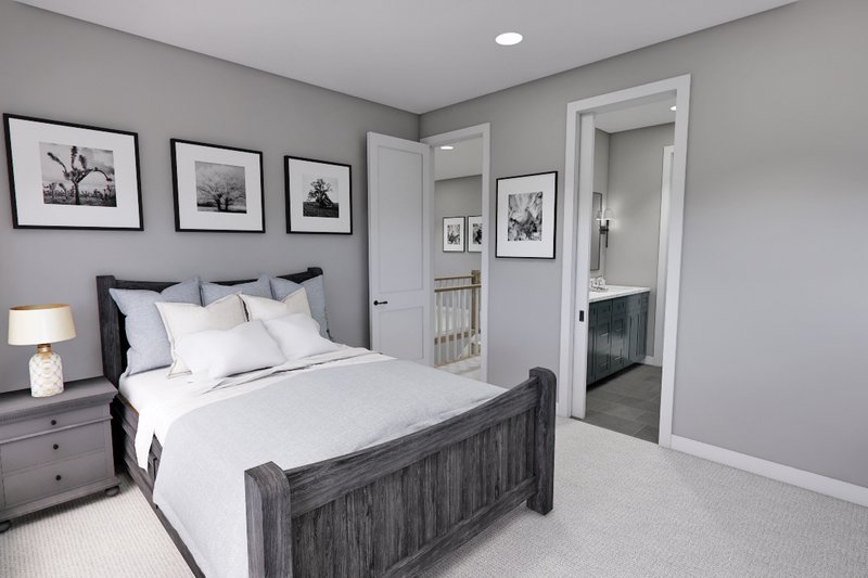 House Blueprint - Interior - Bedroom 2 for Farmhouse House Plan #51-1274 - 4 bed, 3.5 bath