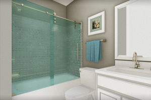 Interior - Bathroom 1 for Traditional House Plan #44-223 - 2 bed, 1 bath