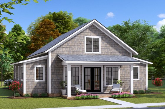 Exterior - Other Elevation for Cottage House Plan #513-2244 - 2 bed, 2 bath