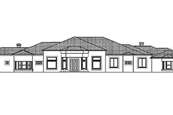 Exterior - Other Elevation for Mediterranean House Plan #1-913 - 5 bed, 5 bath