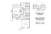 Contemporary Style House Plan - 3 Beds 2 Baths 1665 Sq/Ft Plan #1100-89 Floor 