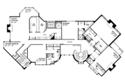Tudor Style House Plan - 5 Beds 7 Baths 7275 Sq/Ft Plan #72-198 