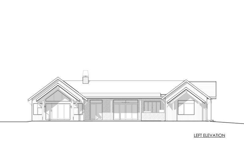 House Blueprint - Exterior - Other Elevation 1 for Contemporary House Plan #1042-25 - 4 bed, 4 bath