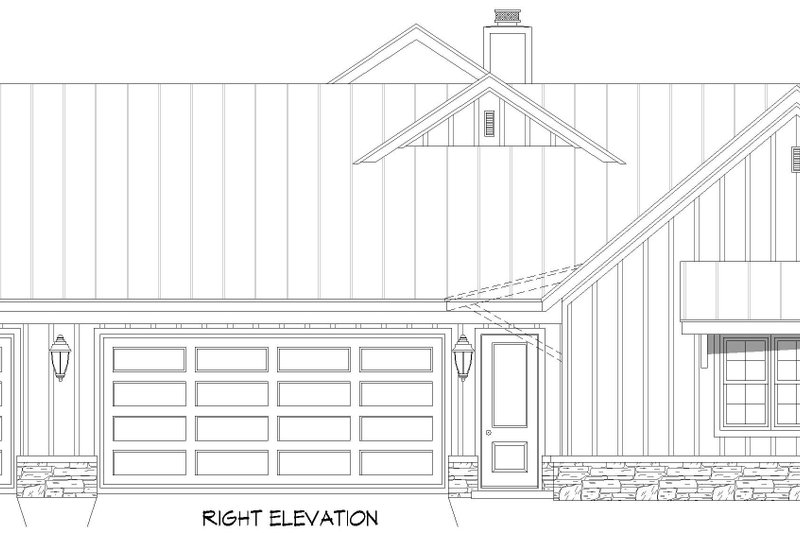 Dream House Plan - Exterior - Other Elevation 1 for Farmhouse House Plan #932-1259 - 4 bed, 2.5 bath