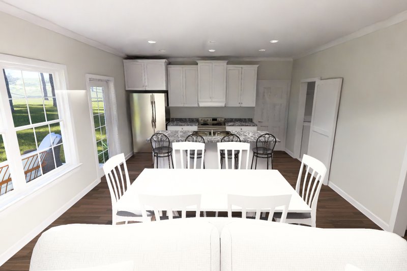 Architectural House Design - Interior - Dining Room for Modern House Plan #513-2470 - 3 bed, 2 bath