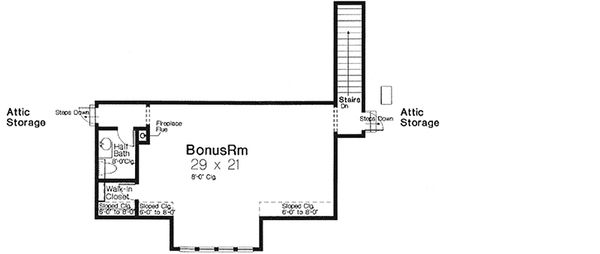 House Design - European Floor Plan - Upper Floor Plan #310-993