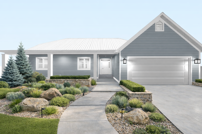 Dream House Plan - Farmhouse Exterior - Front Elevation Plan #1060-478