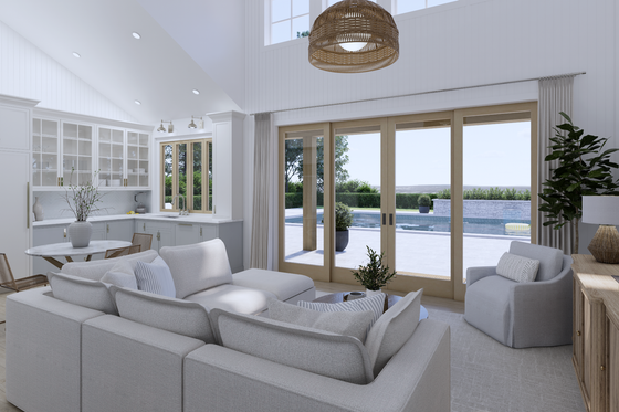 Interior - Family Room 3 for Farmhouse House Plan #1114-105 - 2 bed, 1 bath