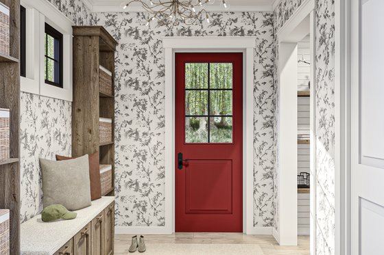 Interior - Entry for Colonial House Plan #455-549 - 3 bed, 2.5 bath