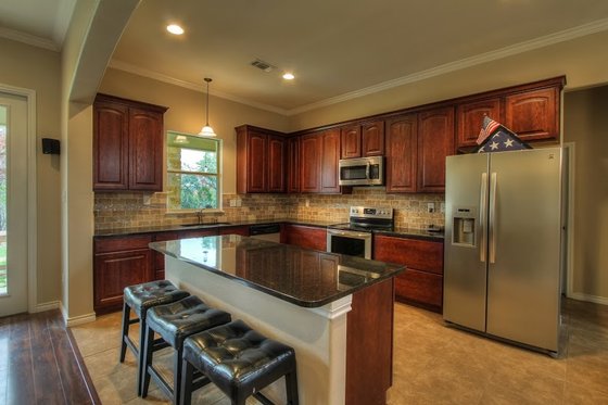 Interior - Kitchen for European House Plan #430-52 - 3 bed, 2 bath