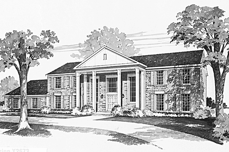 Architectural House Design - Classical Exterior - Front Elevation Plan #72-687