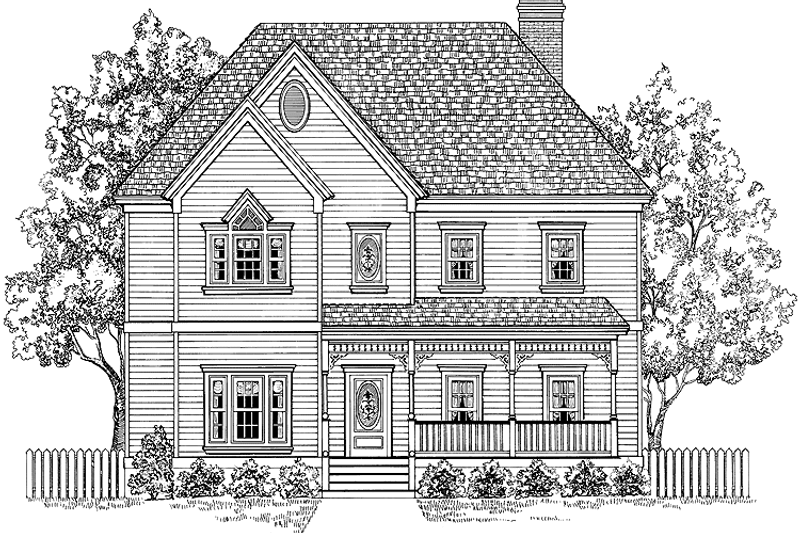 Dream House Plan - Victorian Exterior - Front Elevation Plan #1014-22