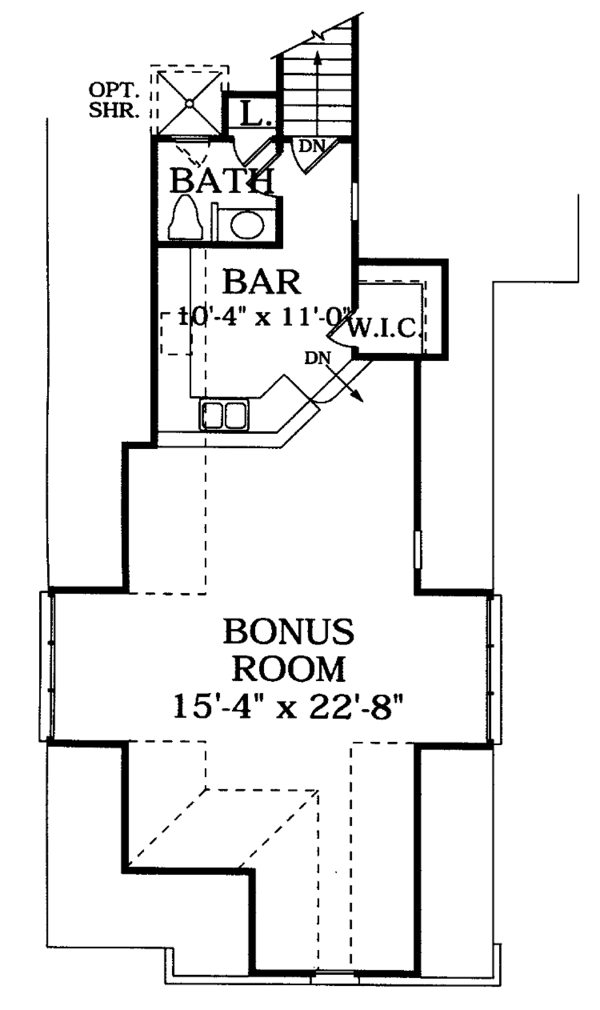 House Plan Design - Mediterranean Floor Plan - Upper Floor Plan #453-365