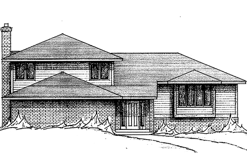Home Plan - Exterior - Front Elevation 3 for Contemporary House Plan #51-851 - 3 bed, 2.5 bath