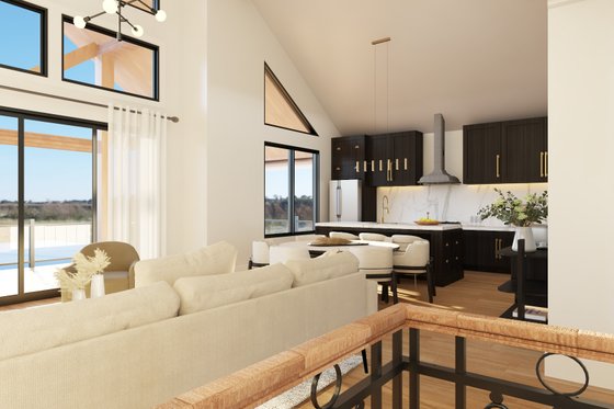 Interior - Entry for Barndominium House Plan #1064-311 - 2 bed, 2 bath